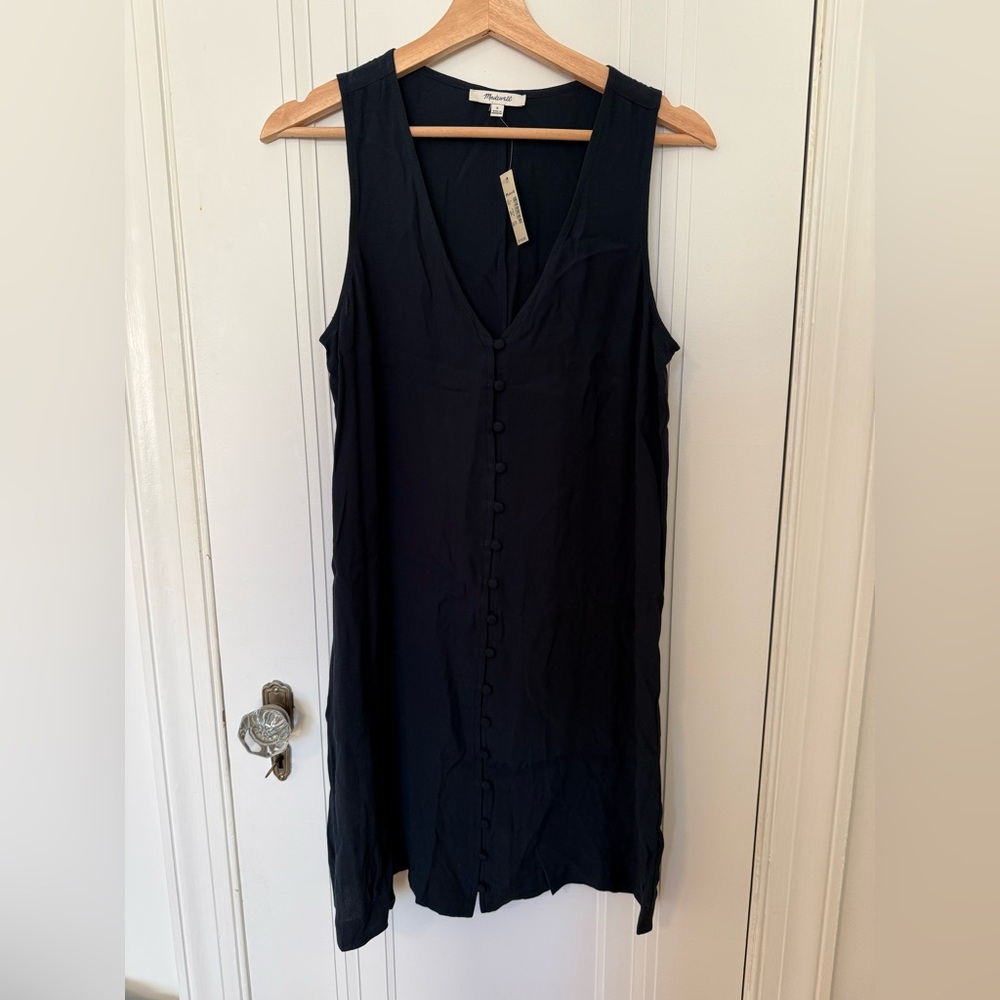 Madewell navy button down mini dress - size S
